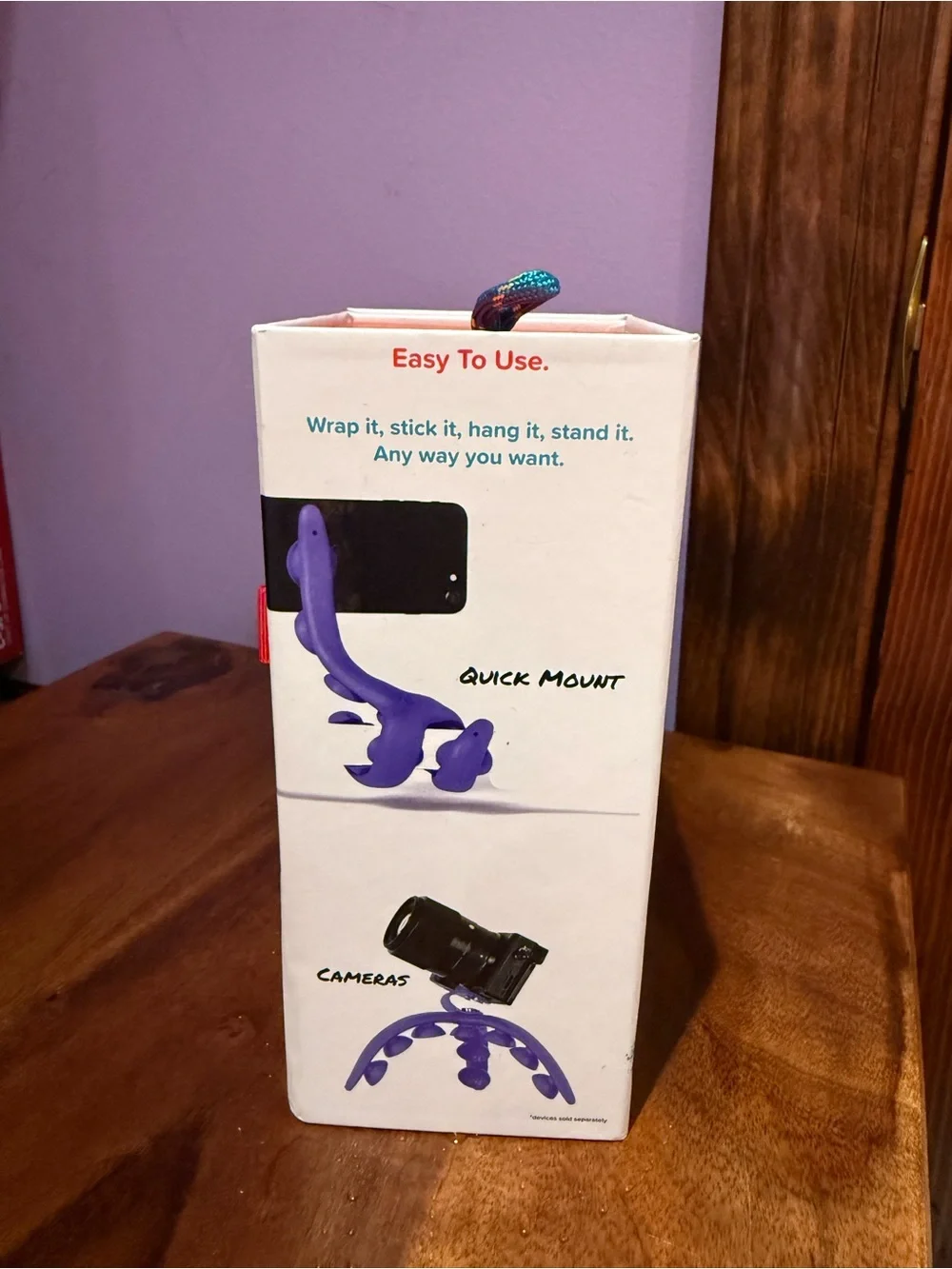 All‑in‑1 Tripod Mount — Purple